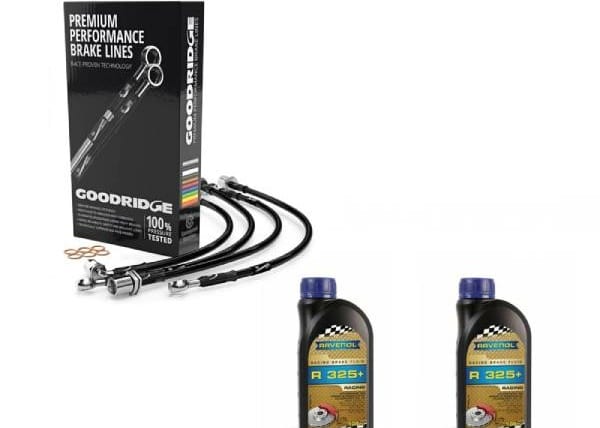 Pack latiguillos Goodridge y líquido Ravenol R325+ – MIONIC